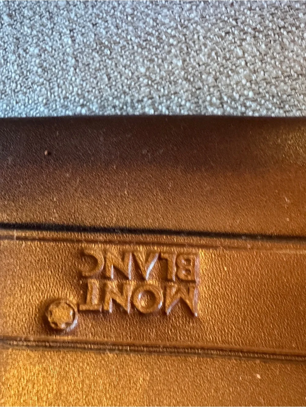 Montblanc wine Leather Travel Wallet with Signature Emblem
